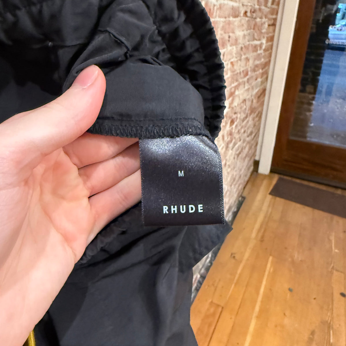 RHUDE RIFLE NYLON CARGO PANTS ‘BLACK’