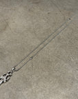 CHROME HEARTS DOUBLE DAGGER NECKLACE ‘SILVER’