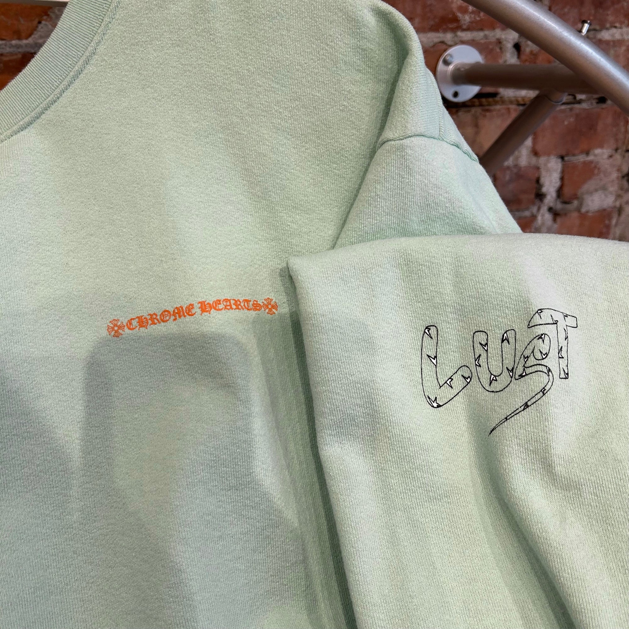 CHROME HEARTS MATTY BOY LUST CREWNECK ‘TEAL’