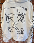 OFF-WHITE ABSTRACT ARROWS ZIP HOODIE ‘WHITE’