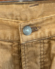 EVISU CORDUROY CHAINSTITCH SHORTS 'TAN'