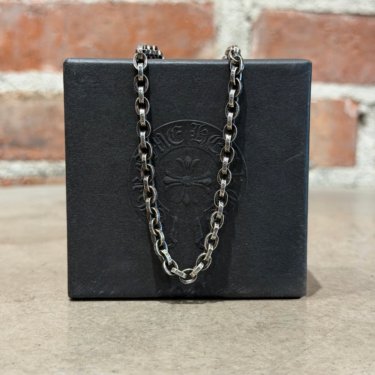 CHROME HEARTS 18” PAPER CHAIN NECKLACE ‘SILVER’