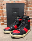 SAINT LAURENT PARIS SL/10 HIGHTOP SNEAKER ‘RED/BLACK’