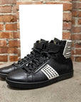 SAINT LAURENT SL/14H STUDDED SNEAKERS ‘BLACK/WHITE’