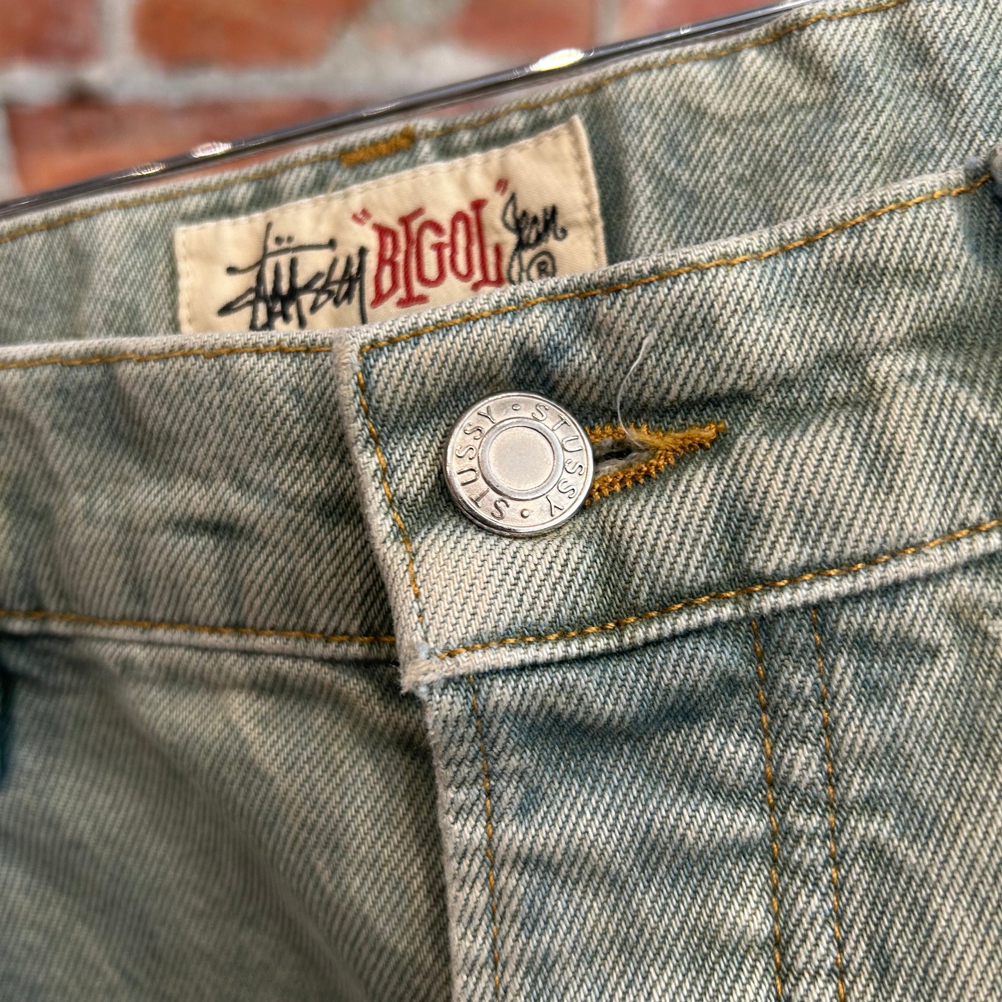 STUSSY "BIG OL JEANS" BAGGY DENIM ‘VINTAGE BLUE’