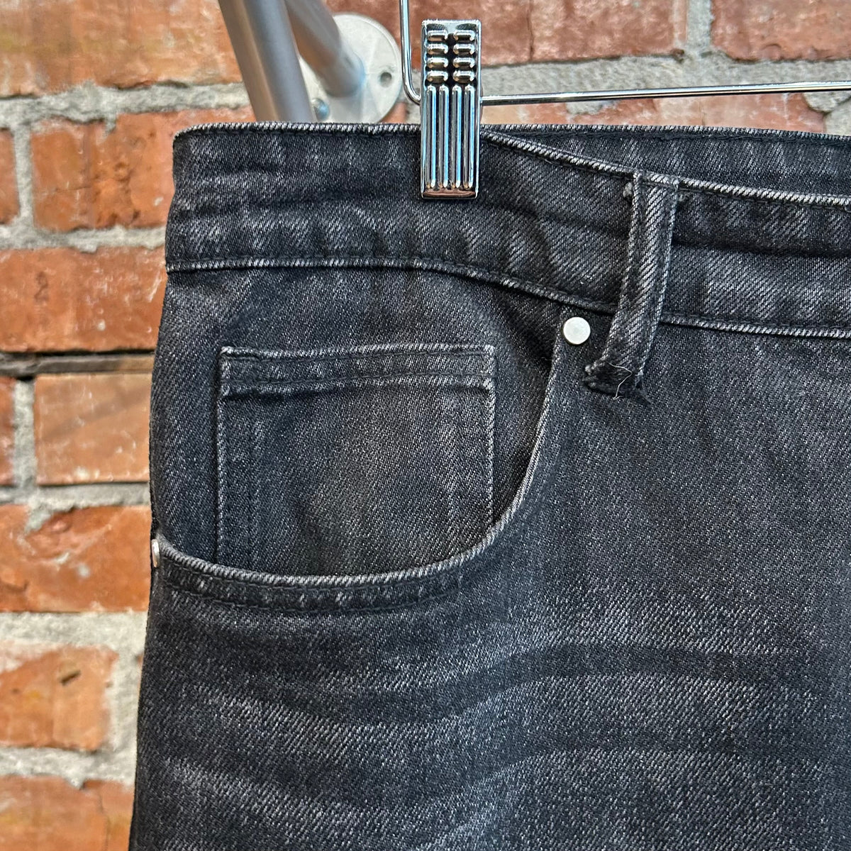 BASKETCASE STRAIGHT LEG FLARED DENIM ‘BLACK’