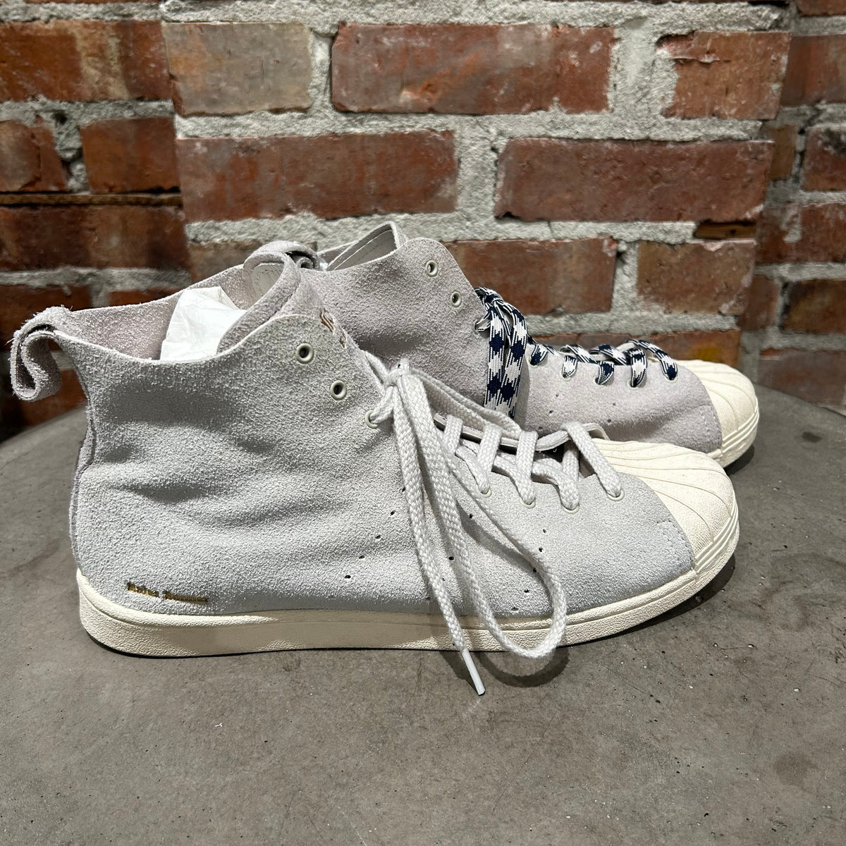 WALES BONNER X ADIDAS SUEDE SUPERSTAR HIGH SNEAKERS ‘GREY’