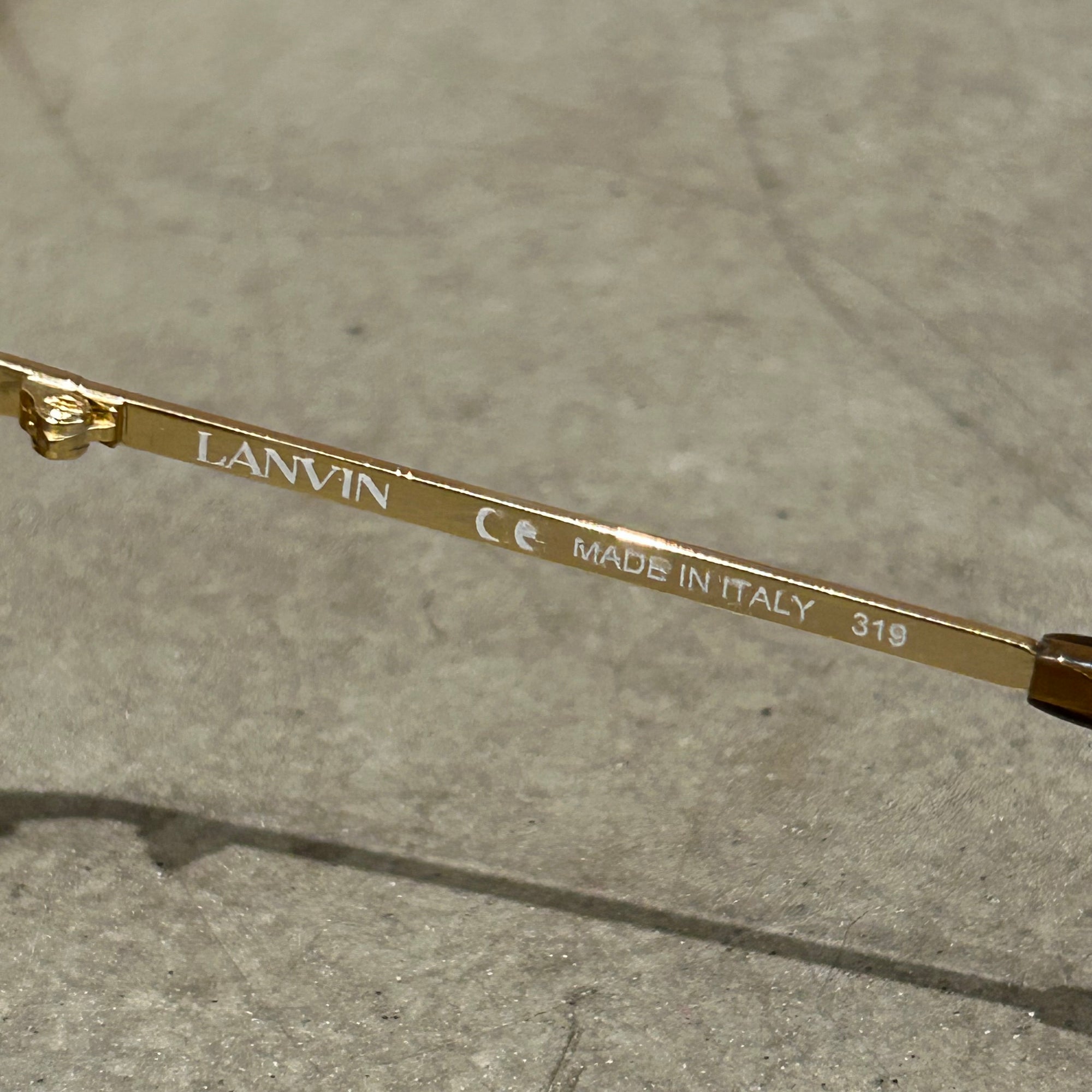 LANVIN FRAME SHIELD SUNGLASSES ‘GOLD’