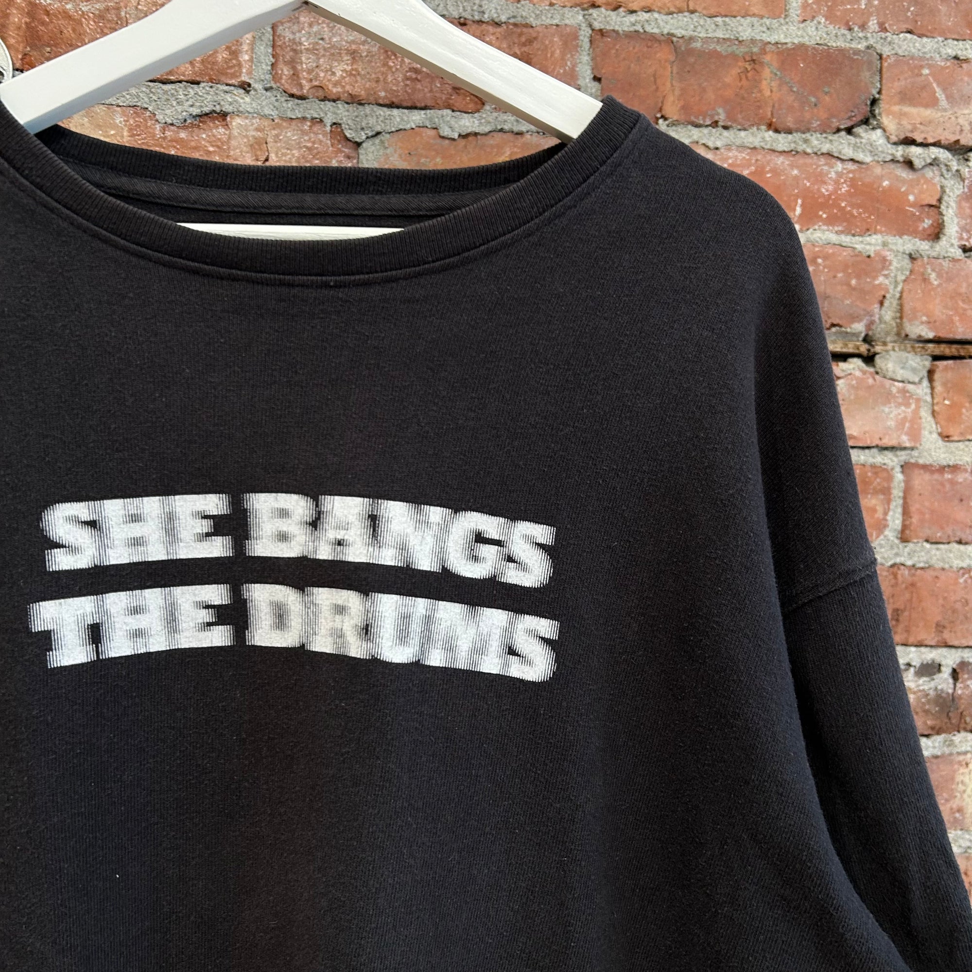 MIDNIGHT STUDIOS DUAL LAYERED STRIPED LONG SLEEVE ‘BLACK/GRAY’