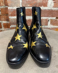SAINT LAURENT PARIS WYATT 30 STAR BOOTS ‘BLACK’
