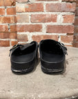 YUKETEN SAL-1 LEATHER CLOG ‘BLACK’