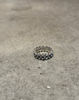 CHROME HEARTS DOUBLE PYRAMID RING ‘SILVER’