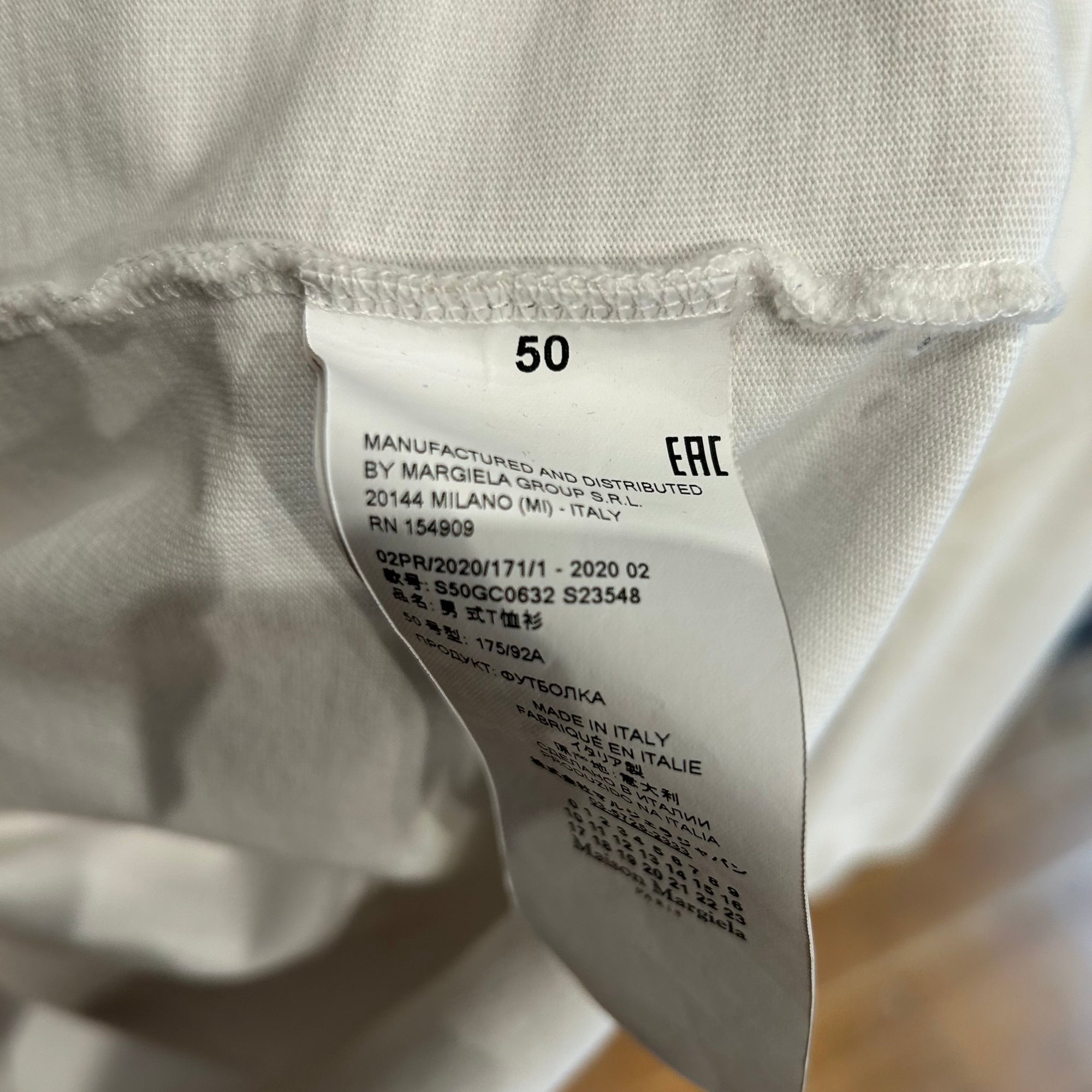 MAISON MARGIELA ILLUSION PRINT TEE ‘WHITE’