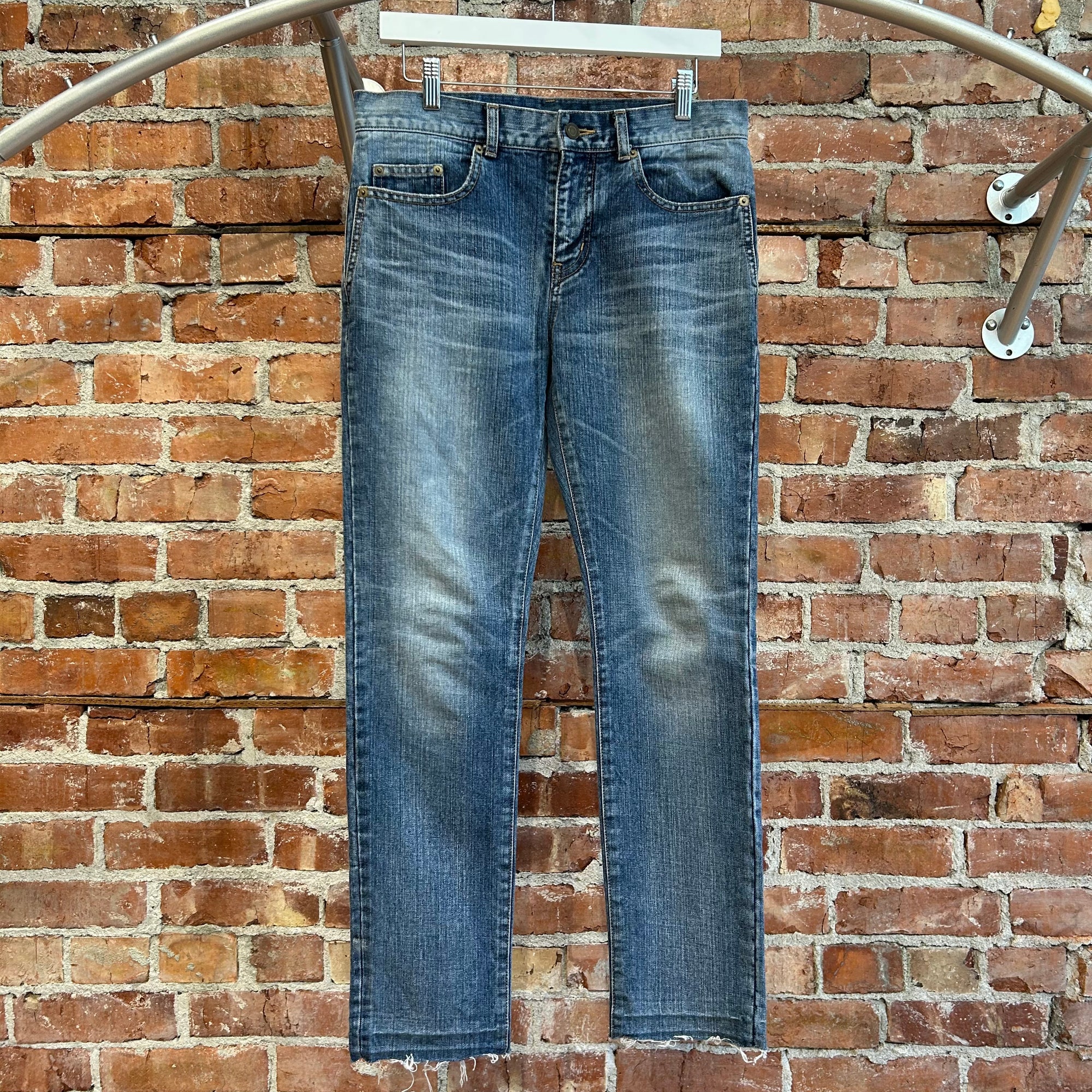 SAINT LAURENT AW16 UNIVERSITÉ PATCH D02 DENIM ‘BLUE’