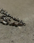CHROME HEARTS TINY-E ROSARY NECKLACE 'SILVER'
