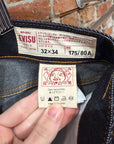 EVISU LOT 2017 YELLOW GULL SLIM STRAIGHT DENIM ‘INDIGO’