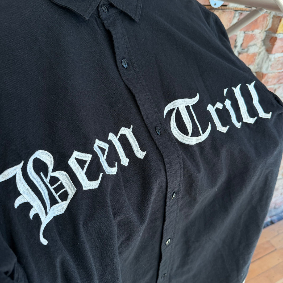 BEENTRILL BUTTON UP SHIRT ‘BLACK/WHITE’