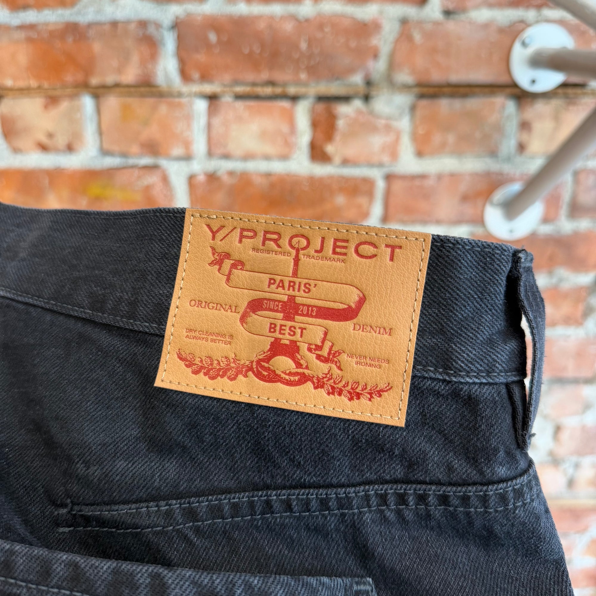 Y-PROJECT EVERGREEN BAGGY WIDE LEG DENIM ‘BLACK’