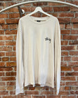 STUSSY POEM LONGSLEEVE ‘WHITE’