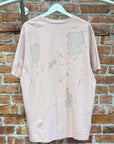 DIOR OBLIQUE LOGO DISTRESSED TEE ‘PINK’