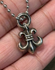 CHROME HEARTS BS FLEUR CHARM PENDANT NECKLACE ‘SILVER’