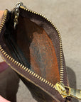 LOUIS VUITTON MONOGRAM CHAIN CARRY POUCH ‘BROWN’