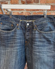 EVISU LOT 2008 THIN GULL DENIM 'INDIGO/WHITE'