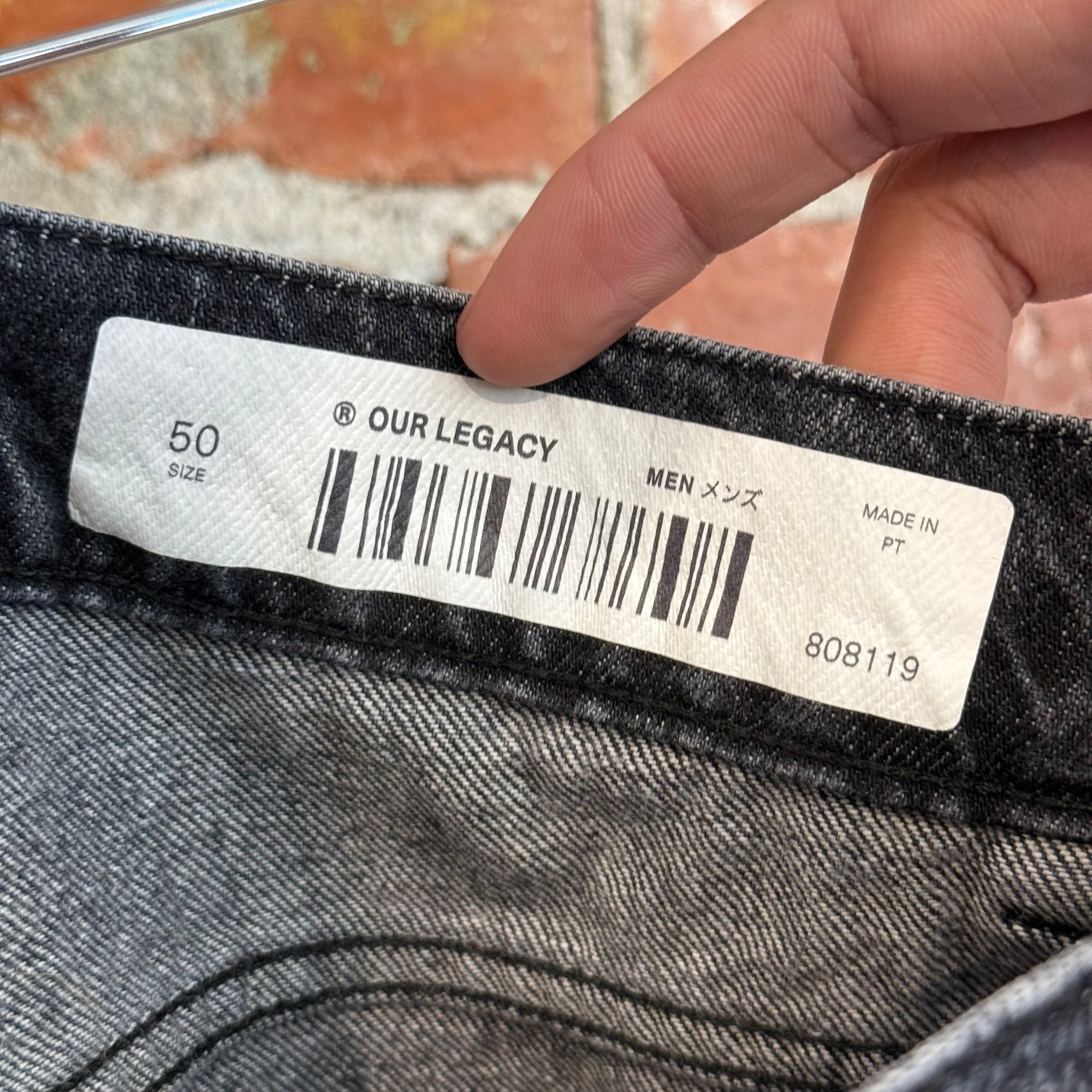 OUR LEGACY THIRD CUT JEANS ‘DARK GREY’