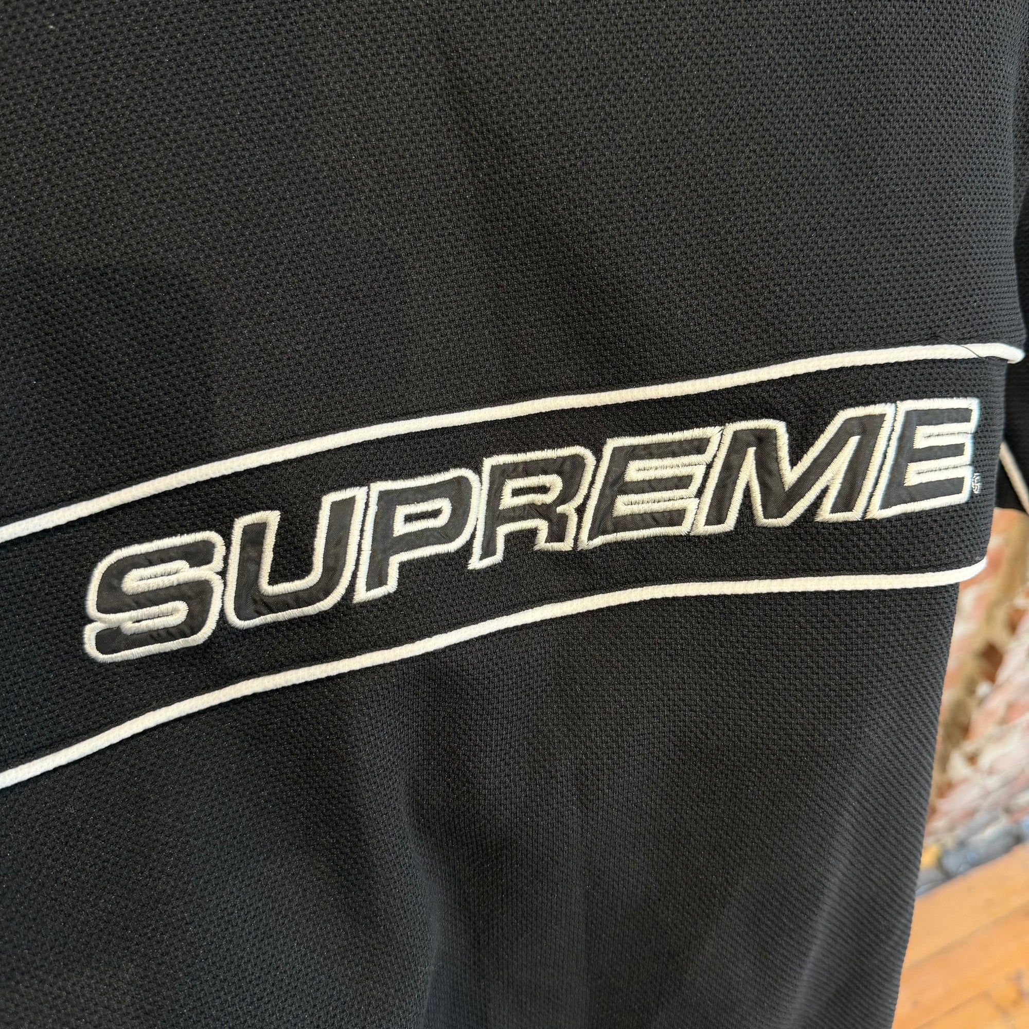 SUPREME SS19 PIPING PRACTICE JERSEY ‘BLACK’