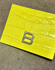 BALENCIAGA CROC BB CARD HOLDER ‘YELLOW’