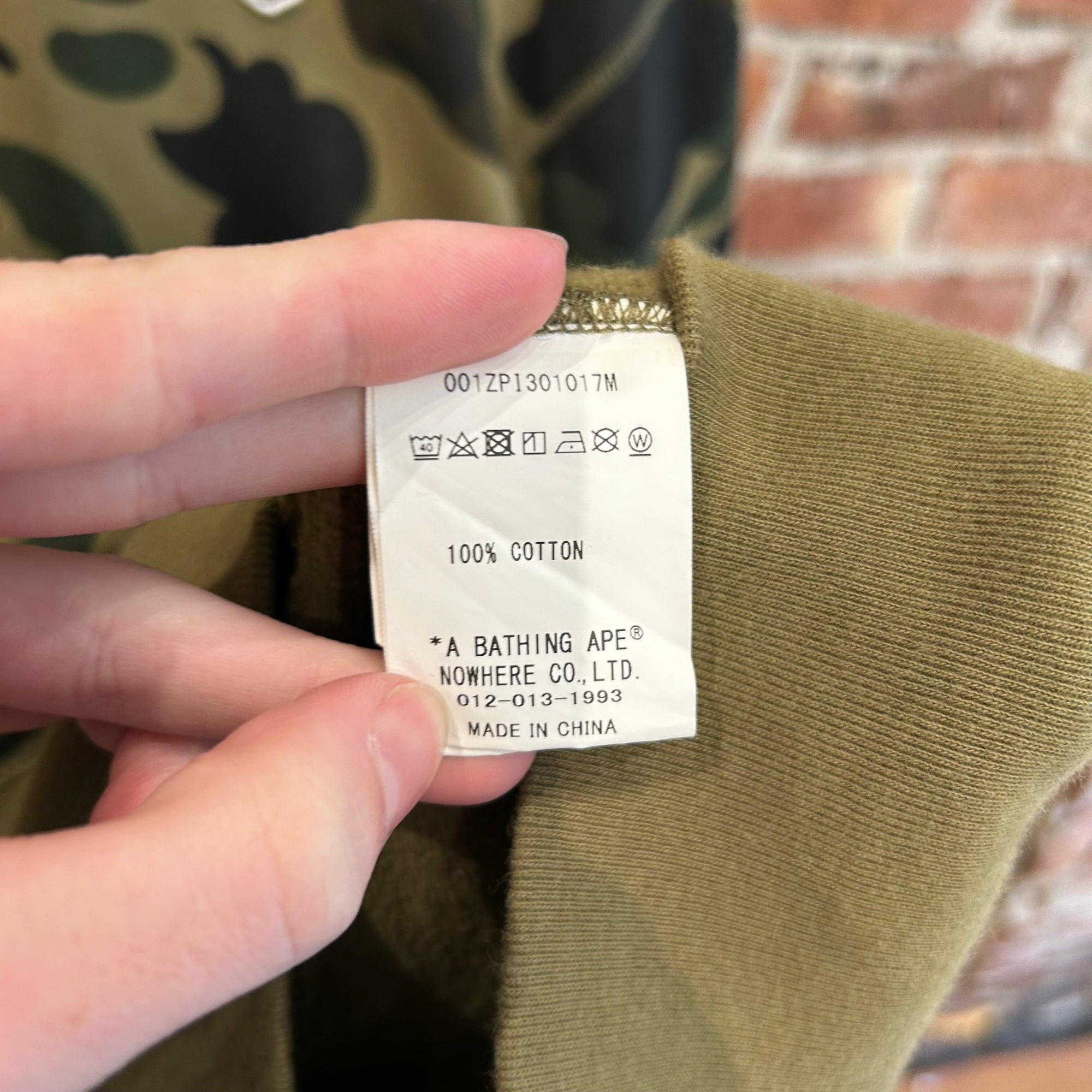 BAPE 1ST CAMO ONE POINT FULL ZIP HOODIE ‘CAMO’
