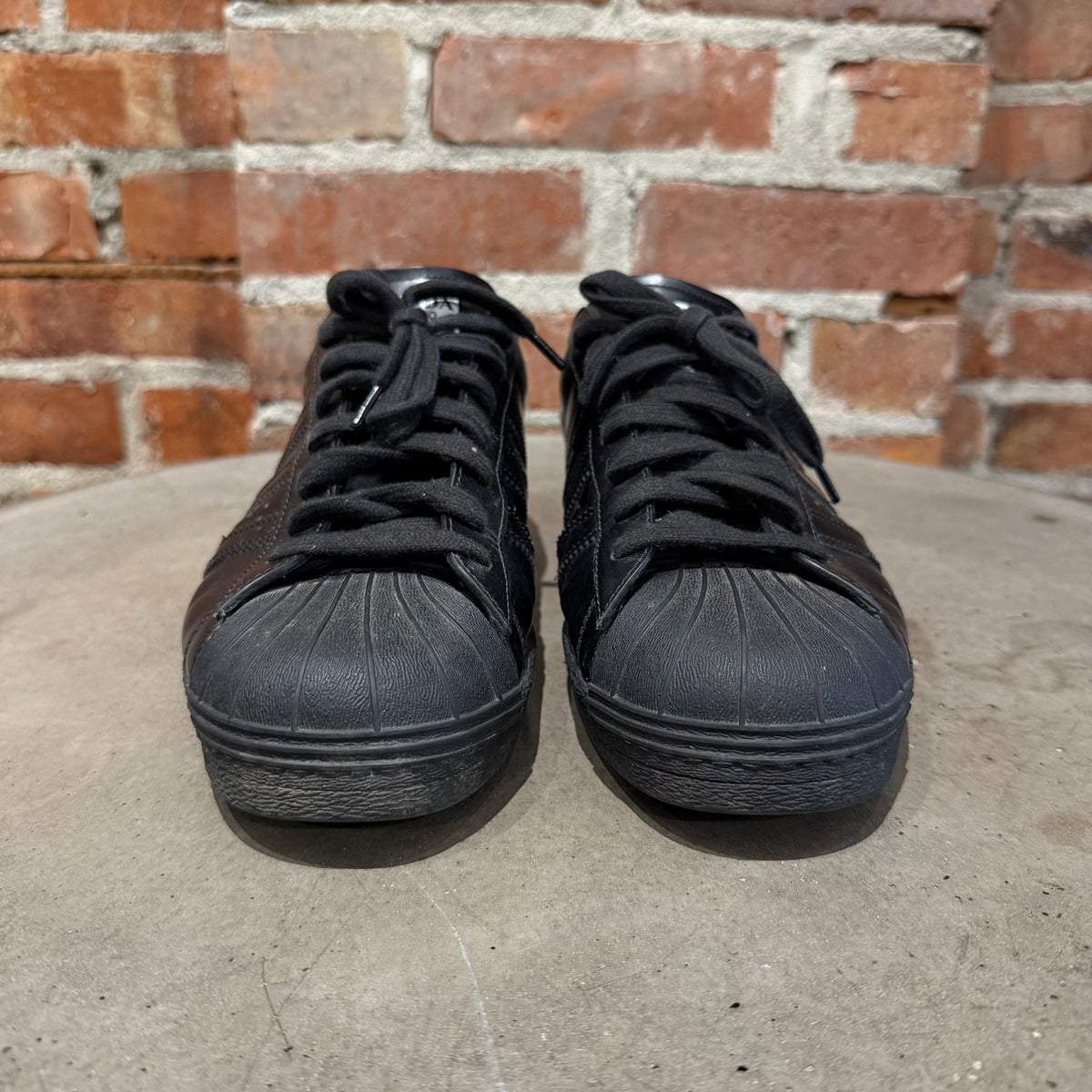 ADIDAS X PRADA MILANO LEATHER SUPERSTAR SNEAKERS ‘BLACK’