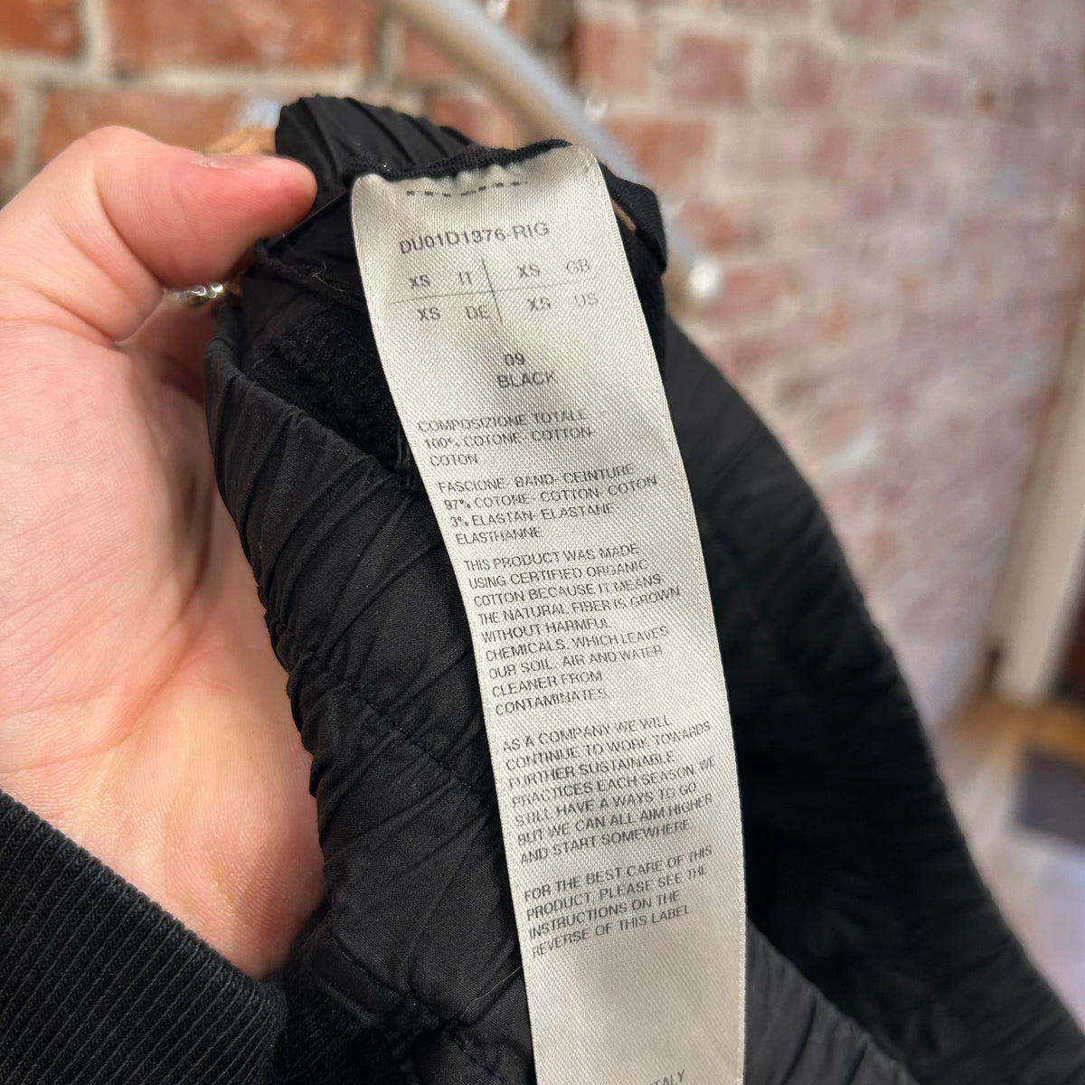 RICK OWENS SS24 LIDO DRKSHDW RIG CREATCH CARGOS ‘BLACK’