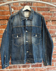 VISVIM WASHED DMG 101 DENIM JACKET ‘BLUE’