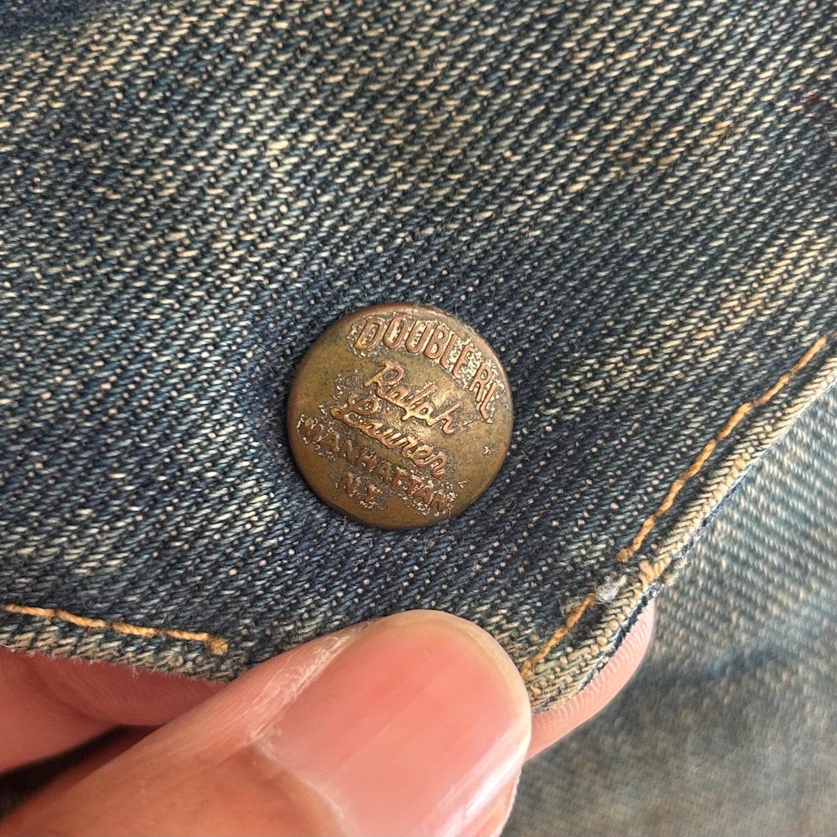 RALPH LAUREN DOUBLE RL BUSH CARGO CONCH DENIM ‘MUD WASH’