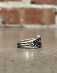 DEAL DESIGN GL CROSS LEVEL RING 'SILVER'