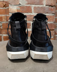 CINZIA ARAIA HIGHTOP LEATHER SNEAKERS ‘BLACK’