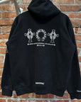 CHROME HEARTS THERMAL HORSESHOE 3-ICON ZIP HOODIE ‘BLACK’