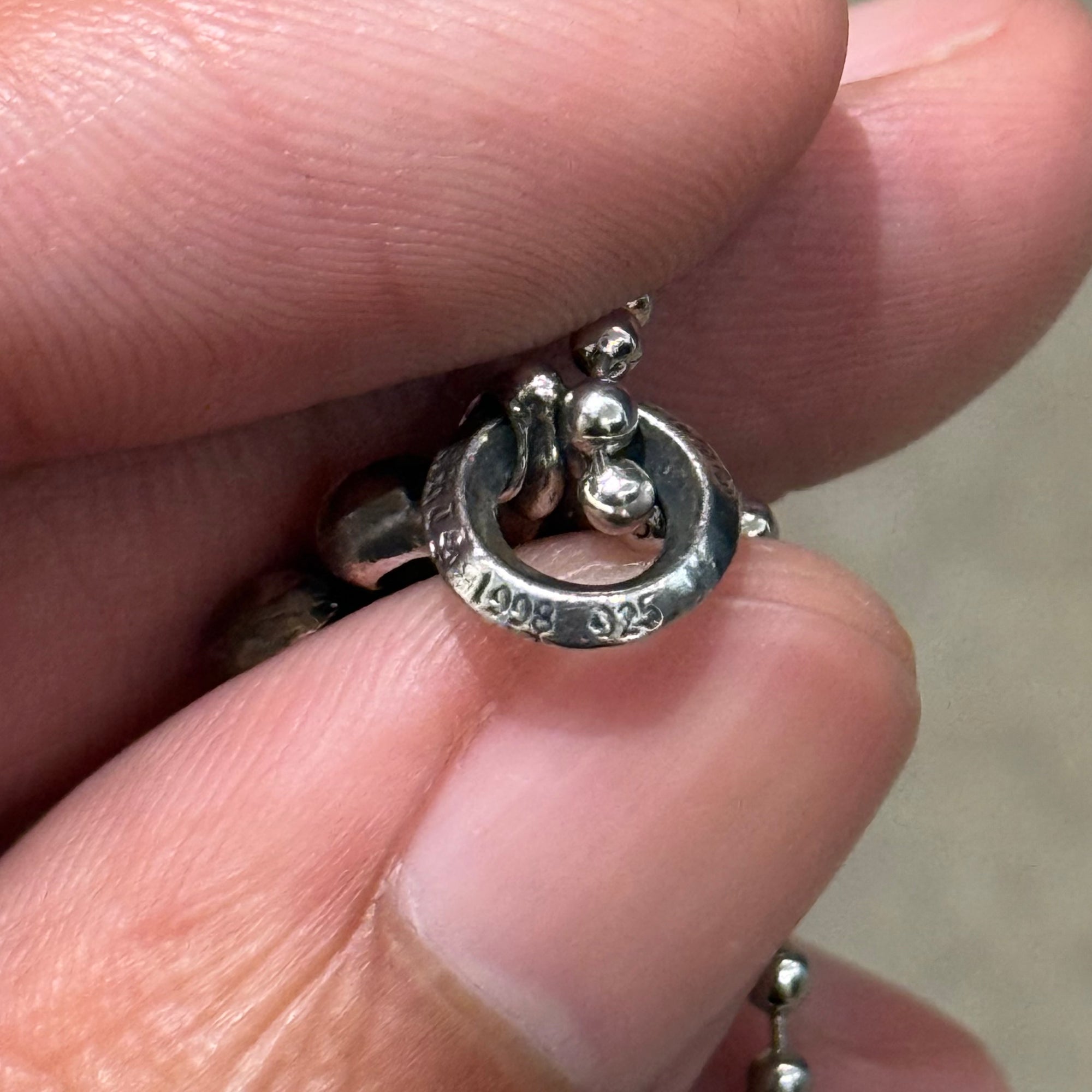 CHROME HEARTS BS FLEUR CHARM PENDANT NECKLACE ‘SILVER’