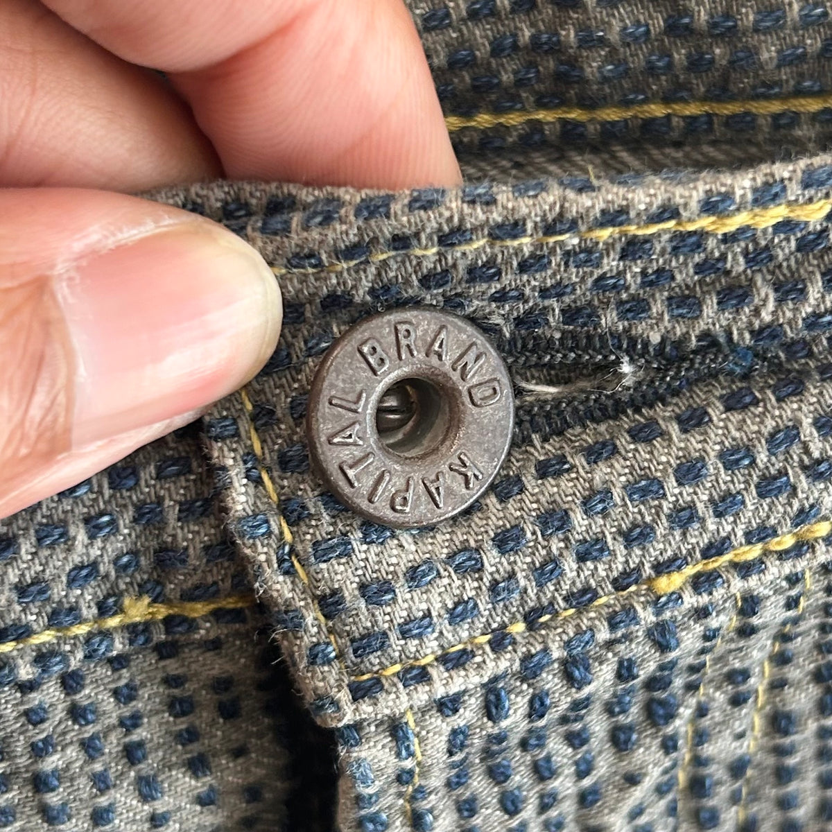 KAPITAL STRAIGHT LEG CENTURY DENIM JEANS ‘INDIGO’