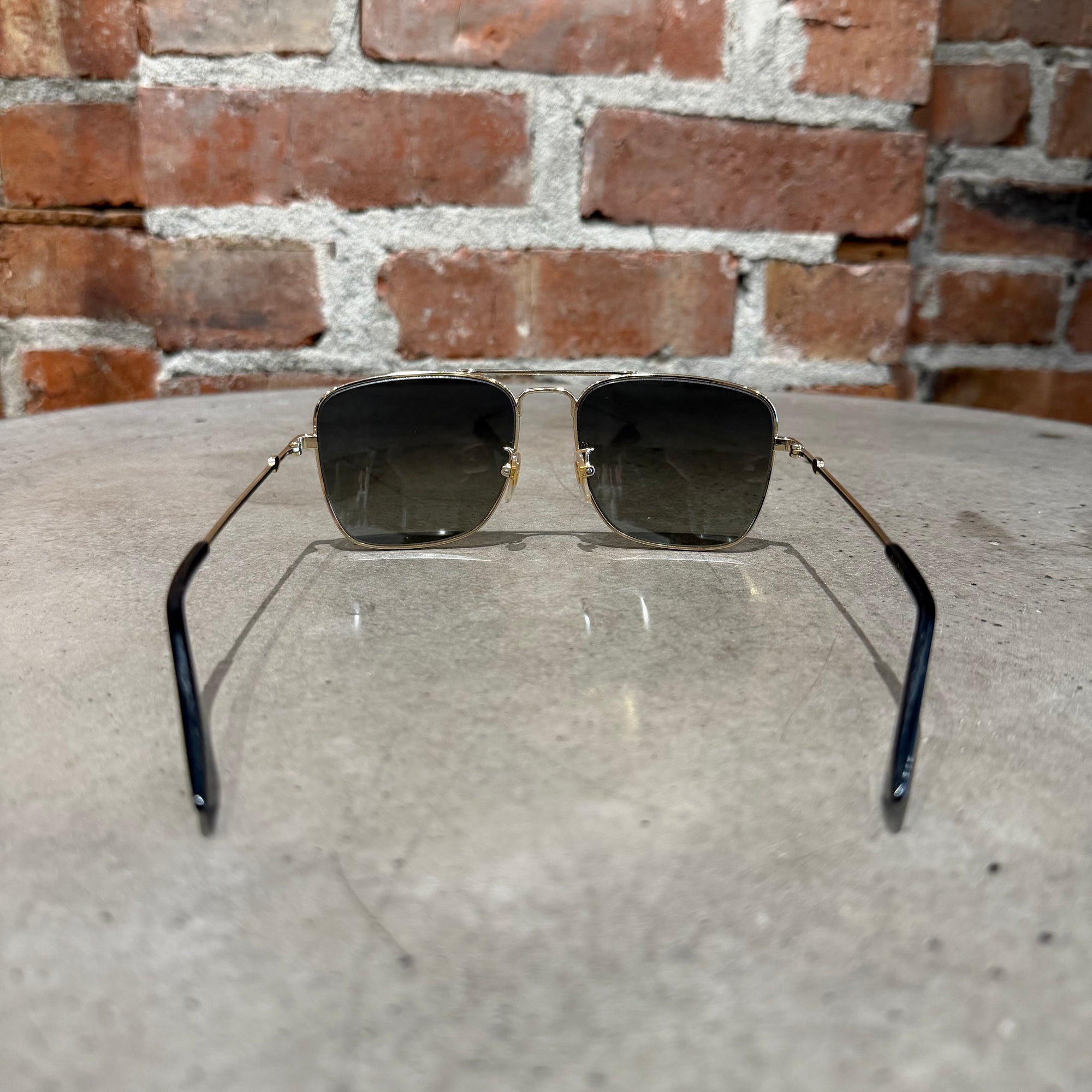GUCCI AVIATOR BEE METAL FRAME SUNGLASSES 'GOLD'