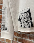 ROUGH SIMMONS EVANGELION PATCHWORK CREWNECK ‘CREAM’