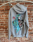 WARREN LOTAS x MATTY BOY GRIM REAPER HOODIE ‘SLATE BLUE’