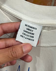 VETEMENTS SS24 LIMITED EDITION SCIBBLED TEEN TEE ‘WHITE’