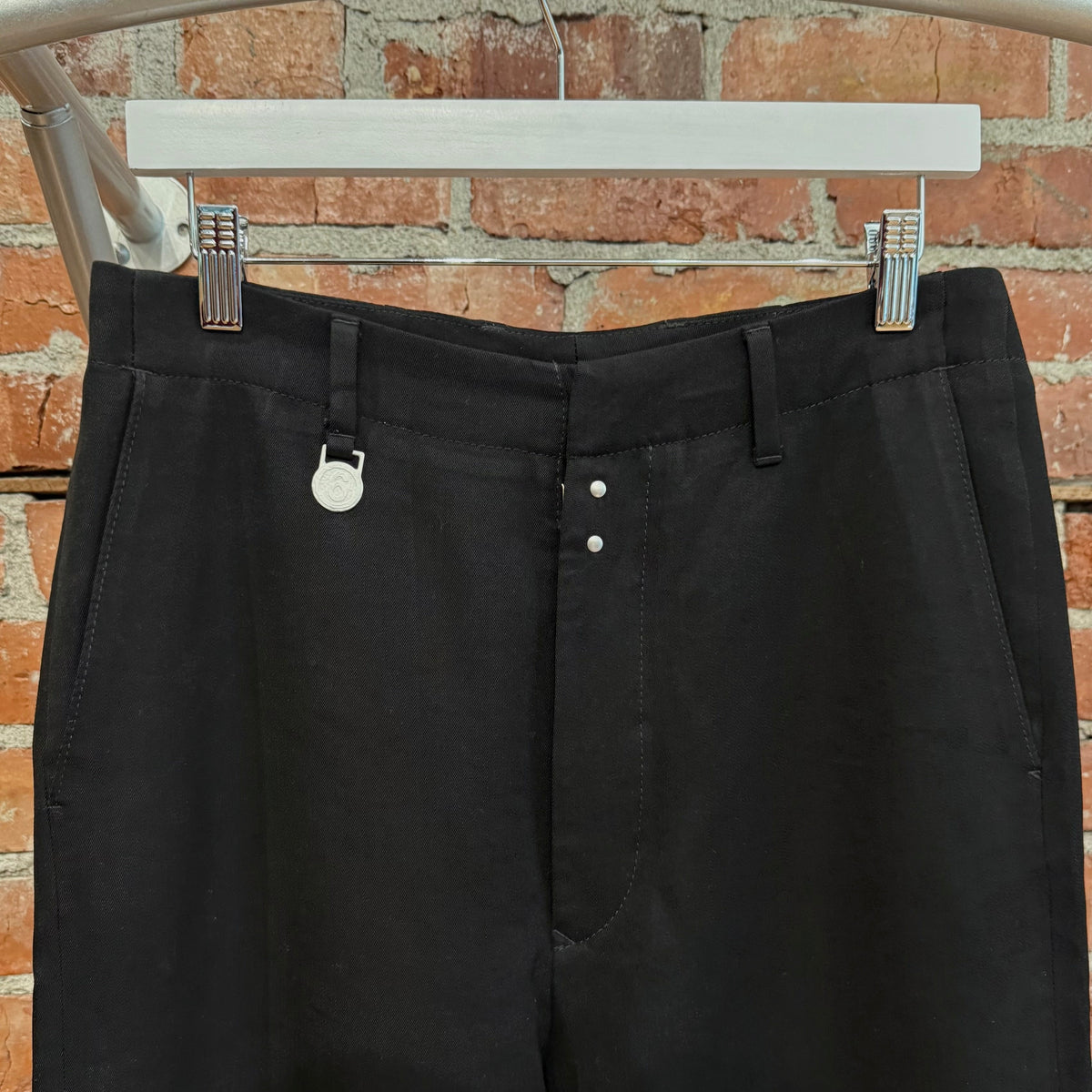 MARGIELA MM6 DISTRESSED TROUSERS ‘BLACK’
