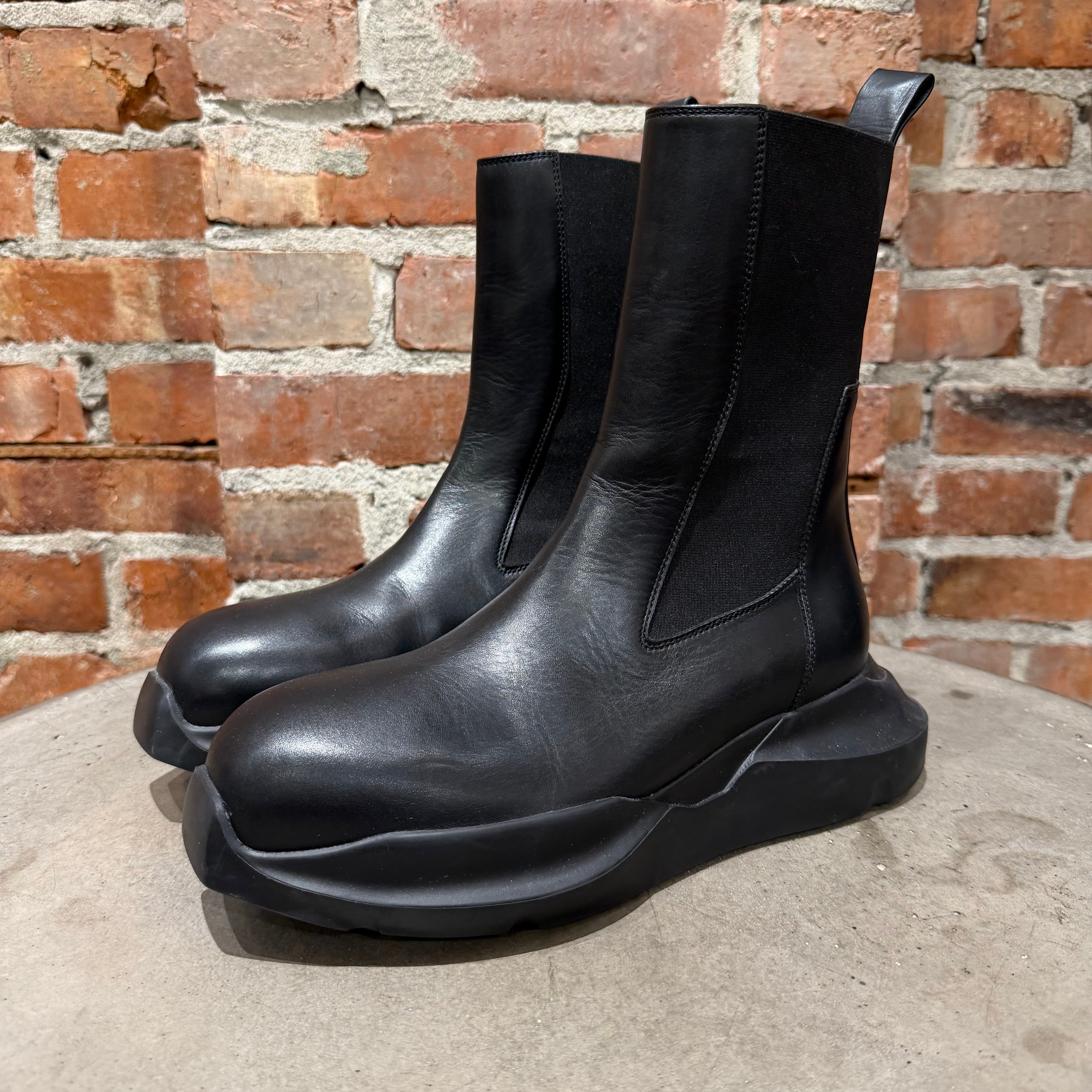 RICK OWENS ABSTRACT BEETLE BOOT 'BLACK' – Sadō Room