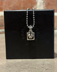 CHROME HEARTS FRAMED HEART NECKLACE ‘SILVER’