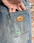 ACNE STUDIOS CANDY BUTTON STICKER DENIM ‘BLUE’