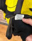 KAPITAL RECONSTRUCTED PATCHWORK SMILEY HOODIE ‘BLACK/YELLOW’