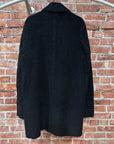 MARGIELA MM6 SHERPA LONG COAT ‘BLACK’